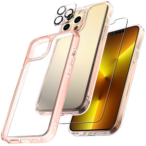 TAURI [3 in 1] Defender Designed for iPhone 13 Pro Max Case 6.7 Inch, with 2 Pack Tempered Glass Screen Protector + 2 Pack Camera Lens Protector [Military Grade Protection] Shockproof Slim Thin1