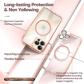 TAURI [3 in 1] Defender Designed for iPhone 13 Pro Max Case 6.7 Inch, with 2 Pack Tempered Glass Screen Protector + 2 Pack Camera Lens Protector [Military Grade Protection] Shockproof Slim Thin1
